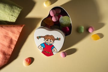 Pippi dåse hjerteformet 4x10 cm - Be More Pippi - Muurla