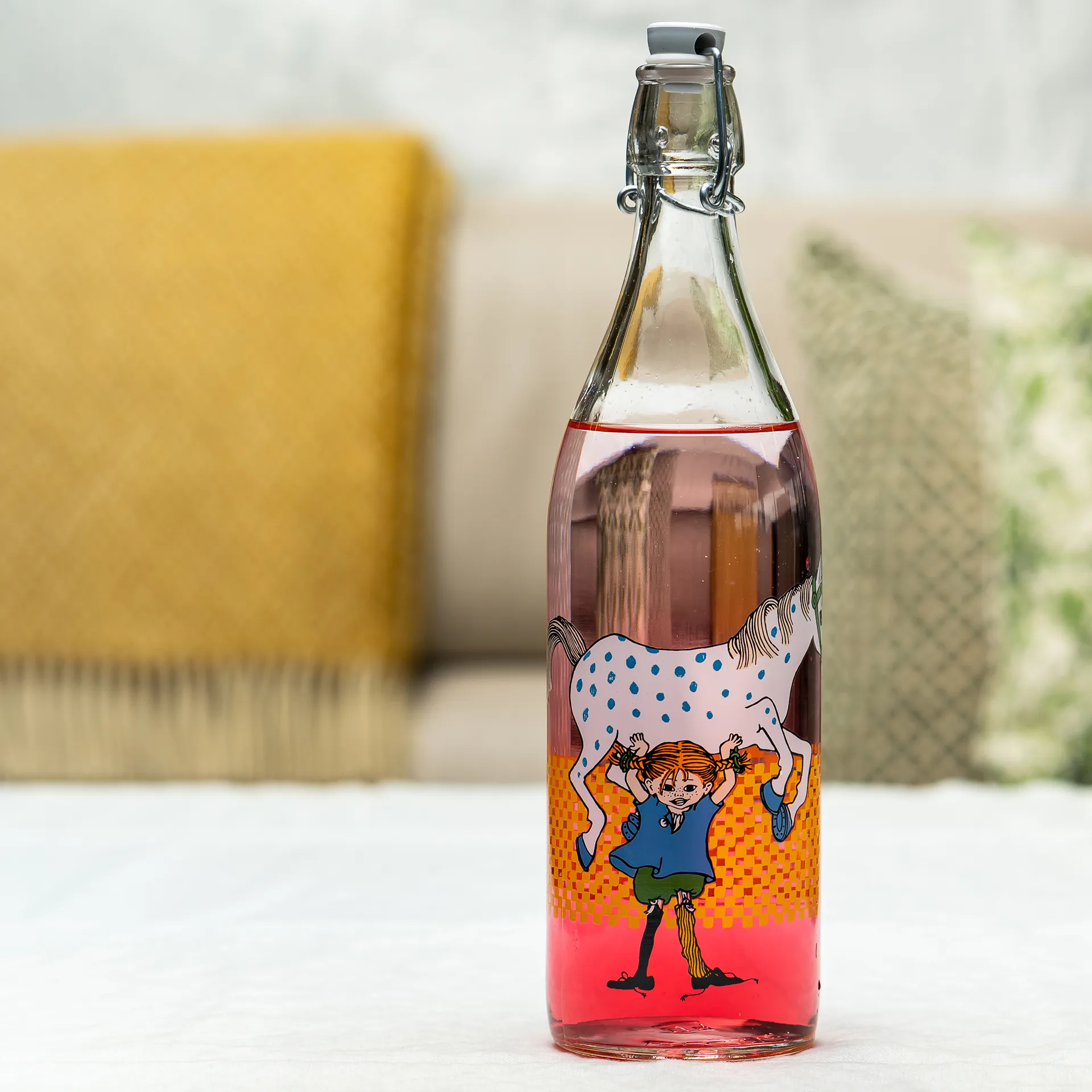 Pippi glasflaske 1 L, Multi Muurla