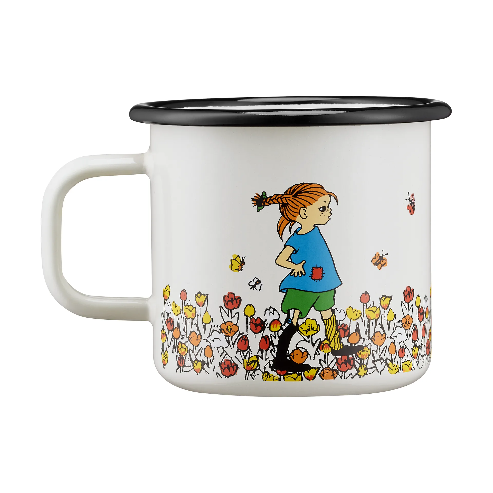 Pippi Longstocking emaljekrus 3,7 dl, Be More Pippi Muurla