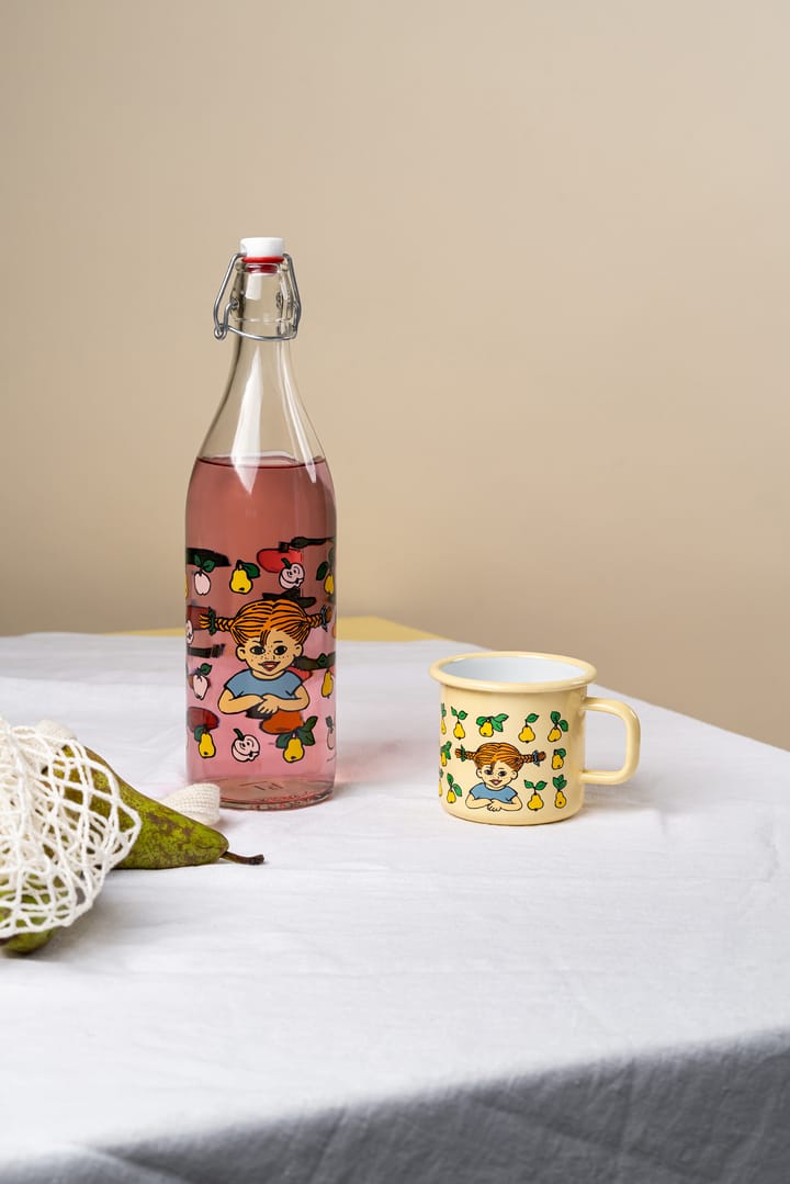 Pippi Longstocking emaljekrus 3,7 dl, Fruits Muurla