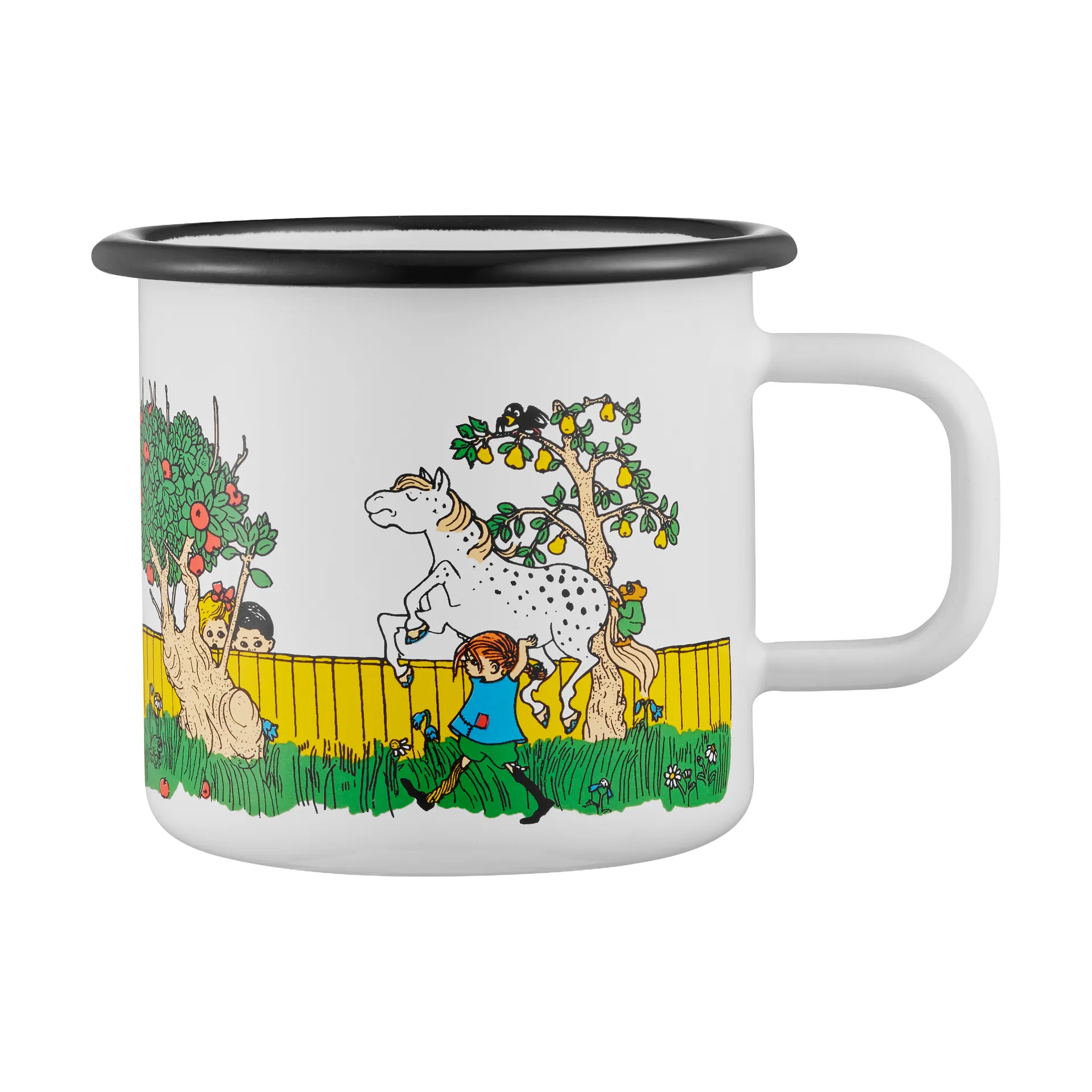 Pippi Longstocking emaljekrus 3,7 dl, The Way Home Muurla