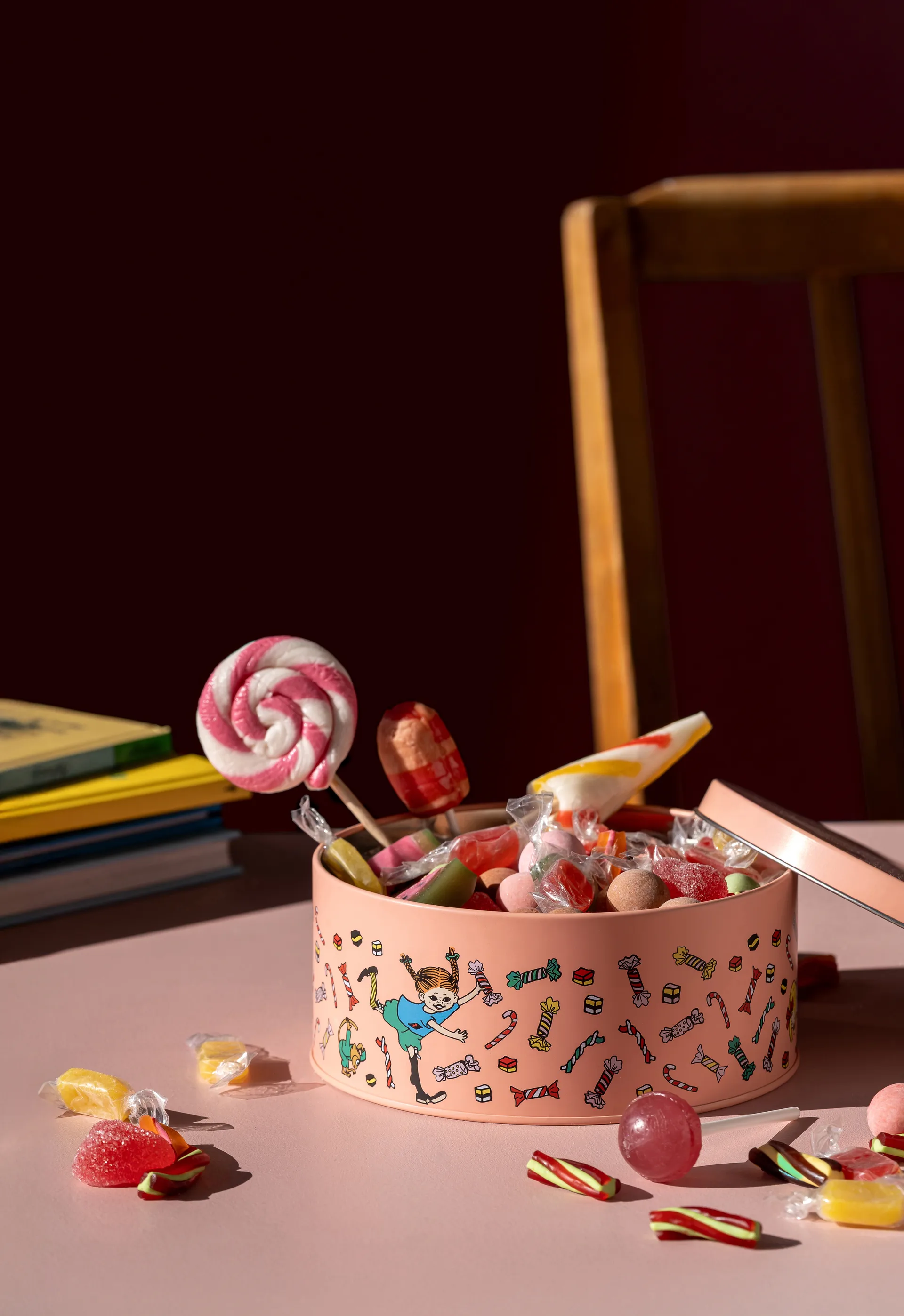Pippi opbevaringskrukke med låg Ø15 cm, Candy Muurla
