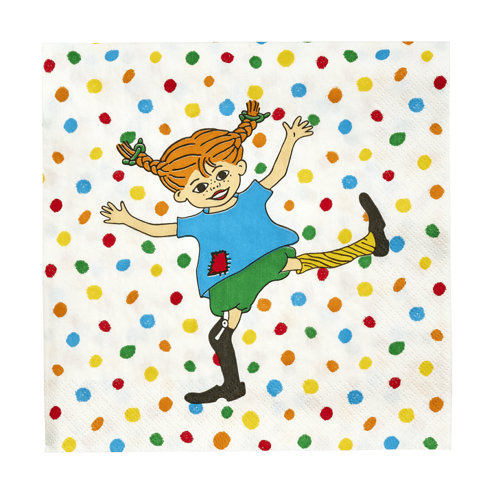 Pippi servietter 33x33 cm 20-pak - Hoppsansa - Muurla