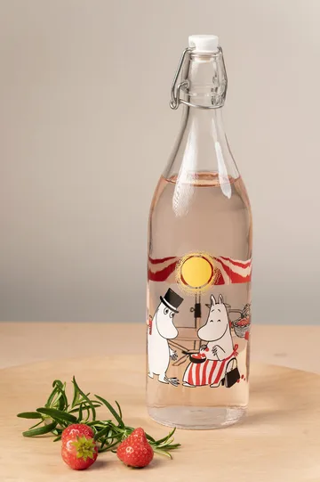 Summertime glasflaske 1 L - Transparent - Muurla