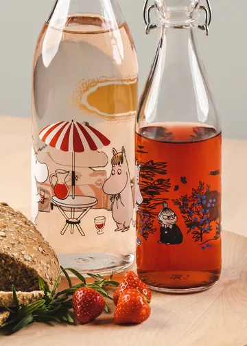 Summertime glasflaske 1 L - Transparent - Muurla