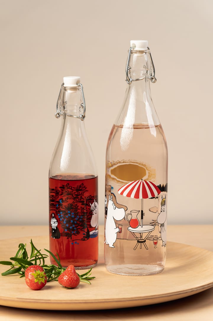 Summertime glasflaske 1 L - Transparent - Muurla
