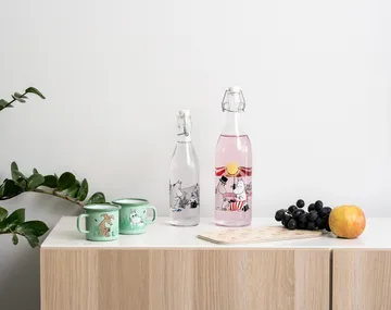 Summertime glasflaske 1 L - Transparent - Muurla