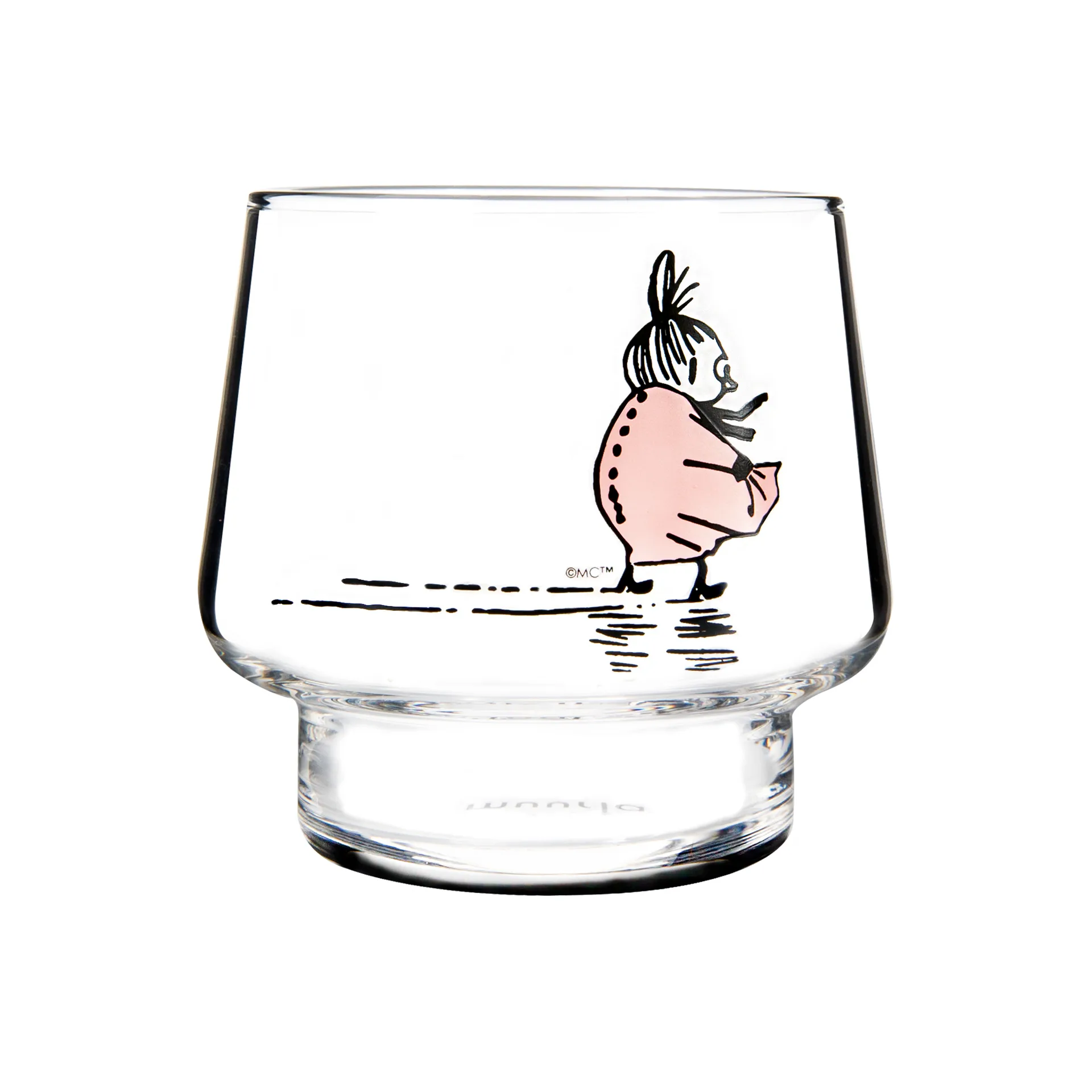 The Strong-Willed fyrfadsstage, Klar/Lyserød Muurla