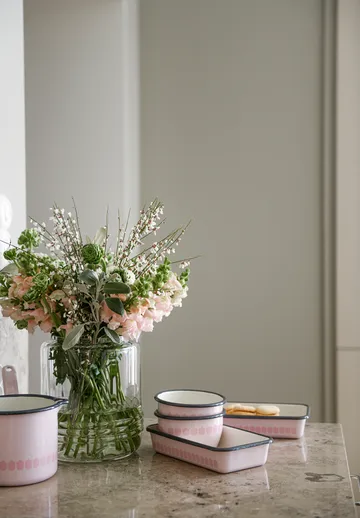 Vappu emaljebradepande - Lyserød - Muurla