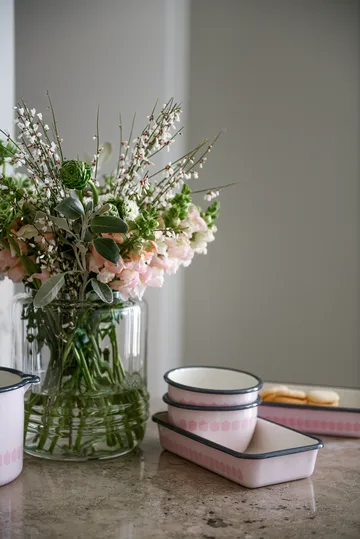 Vappu emaljeskål 60 cl - Lyserød - Muurla