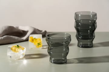 Waves drikkeglas 30 cl - Grå - Muurla