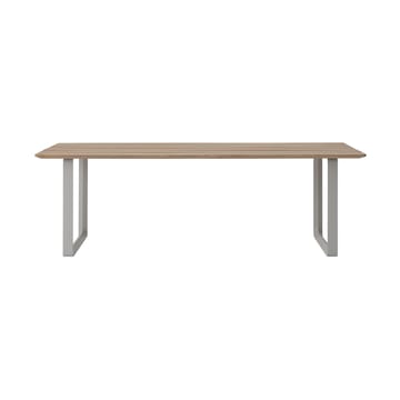 70/70 Outdoor spisebord 225x90 cm gråt stålstativ - undefined - Muuto