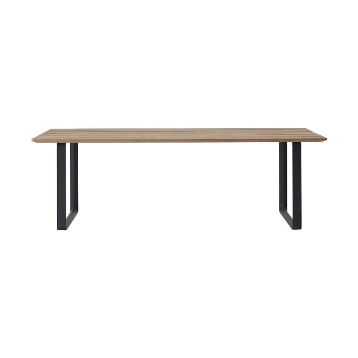 70/70 Outdoor spisebord 225x90 cm sort stålstativ Muuto