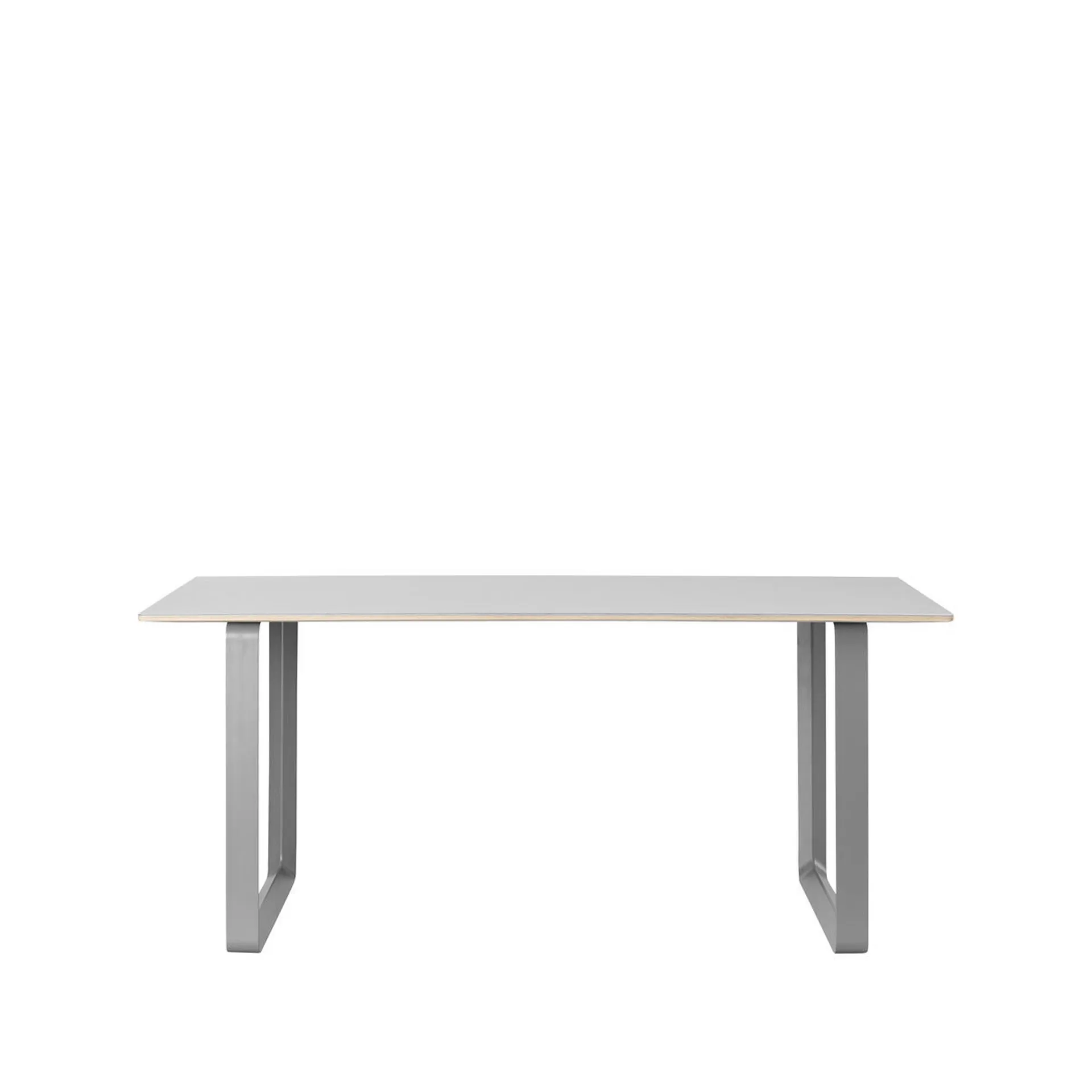 70/70 spisebord 170x85 cm, Grey linoleum/Plywood/Grey Muuto