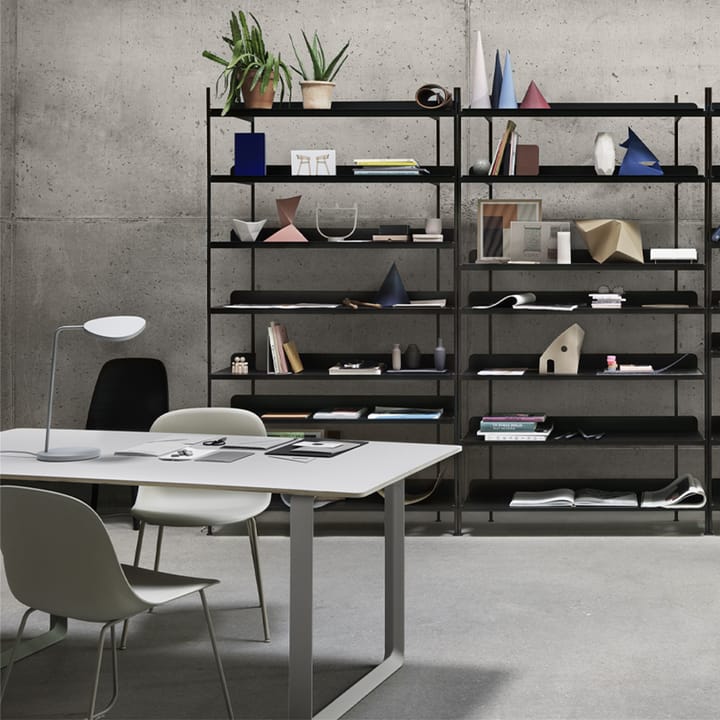 70/70 spisebord 170x85 cm, Grey linoleum/Plywood/Sand Muuto