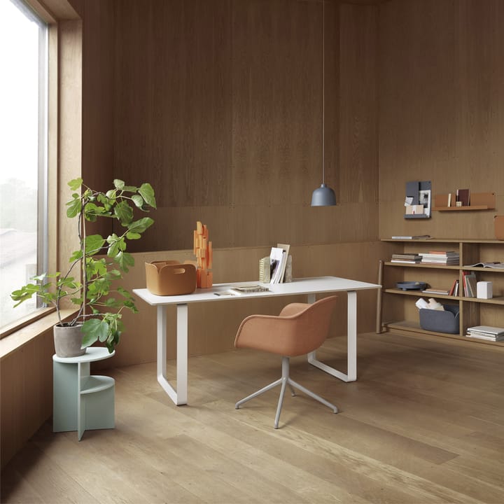 70/70 spisebord 170x85 cm, Grey linoleum/Plywood/Sand Muuto