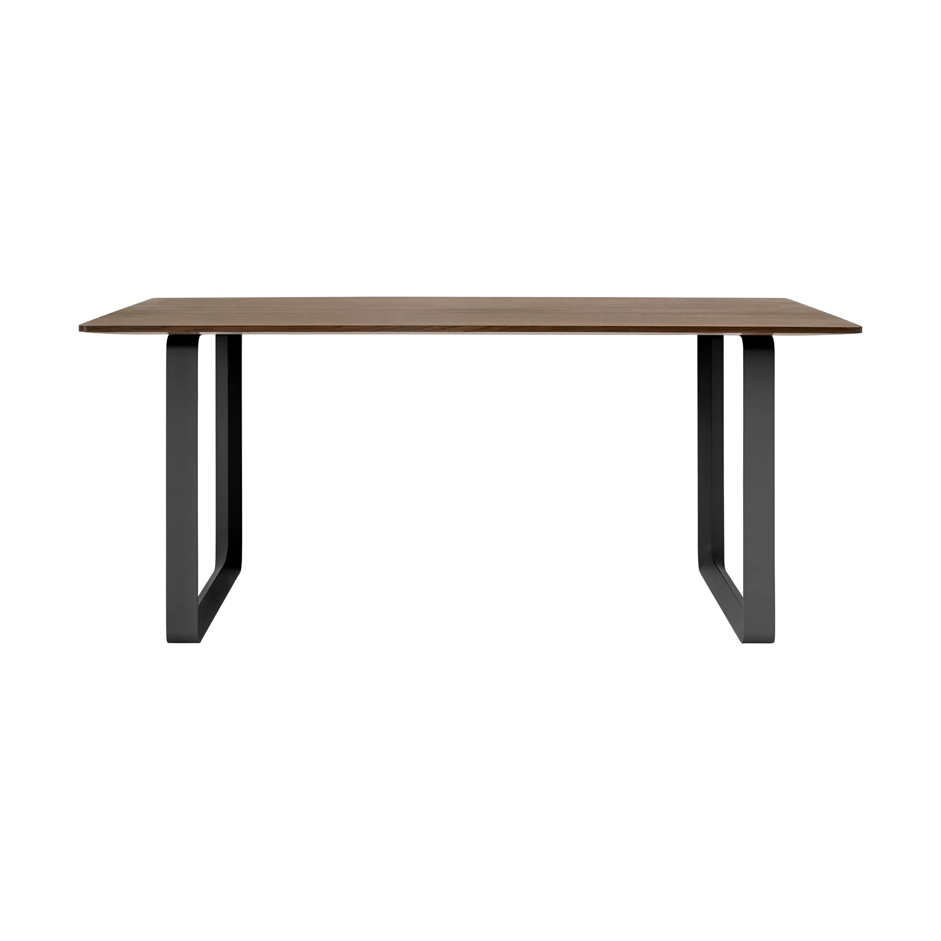 70/70 spisebord 170x85 cm, Solid Smoked Oak/Black Muuto