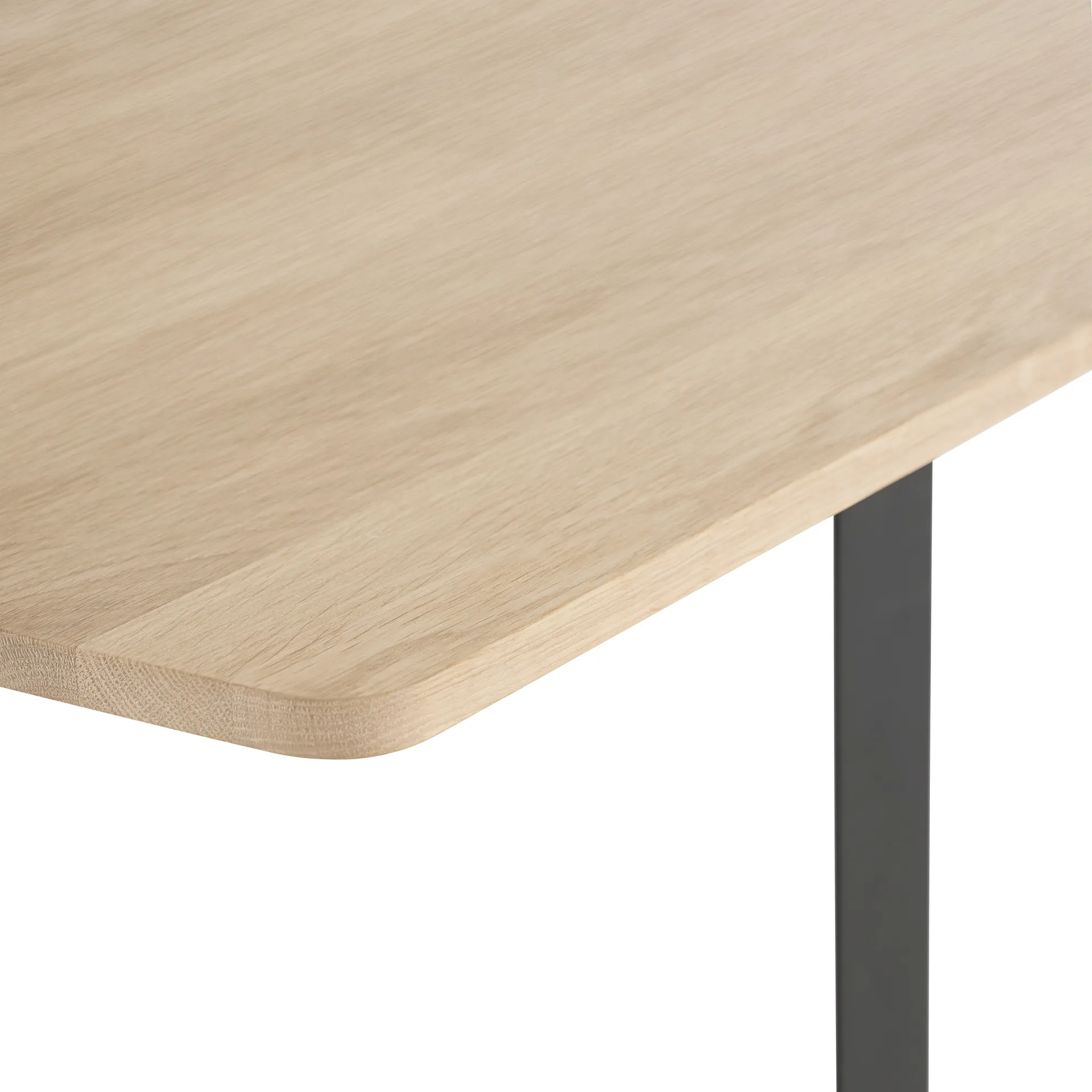 70/70 spisebord 170x85 cm, Solid Smoked Oak/Black Muuto