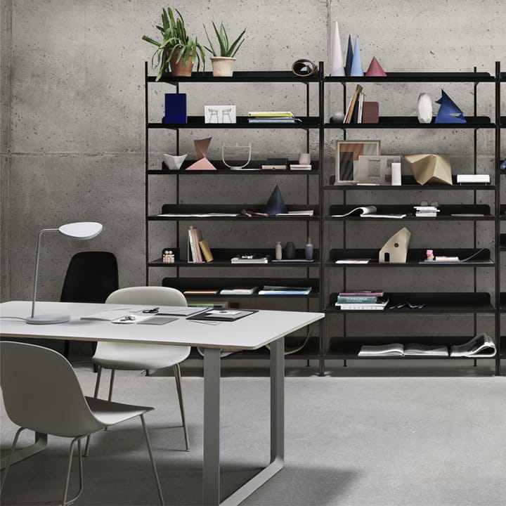 70/70 spisebord 170x85 cm - Solid Smoked Oak/Black - Muuto