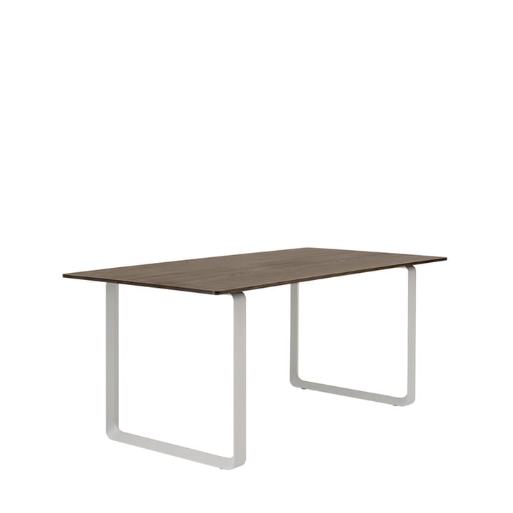 70/70 spisebord 170x85 cm, Solid Smoked Oak/Grey Muuto