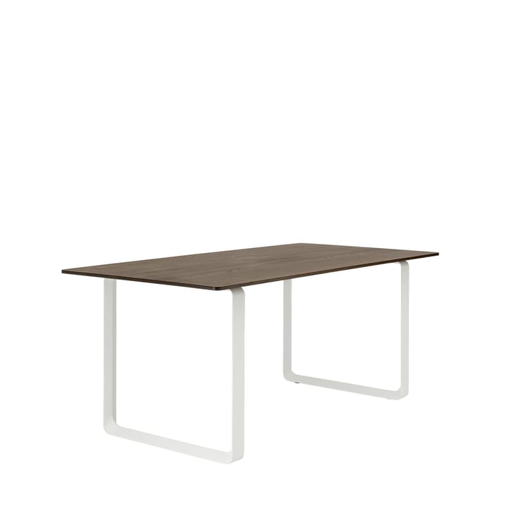 70/70 spisebord 170x85 cm, Solid Smoked Oak/White Muuto