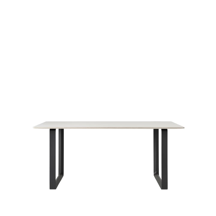 70/70 spisebord 170x85 cm - White laminate/Plywood/Black - Muuto