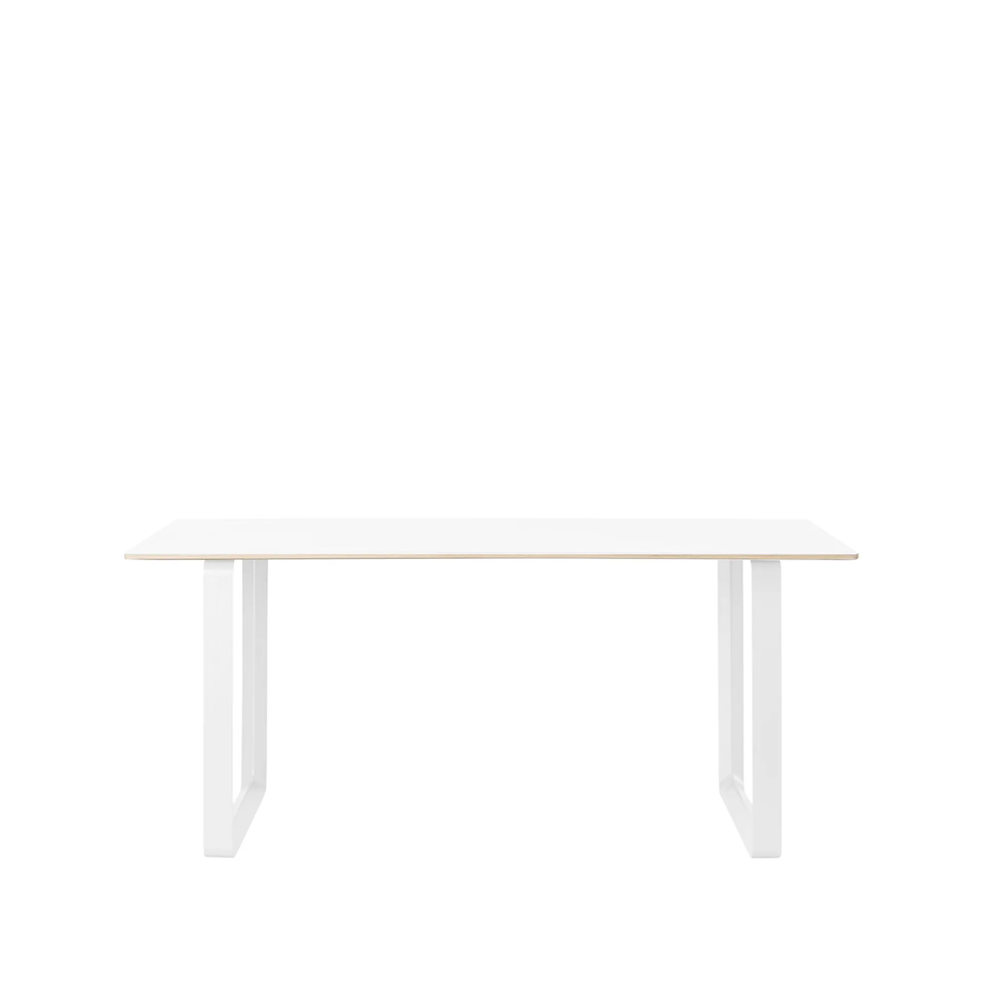 70/70 spisebord 170x85 cm, White laminate/Plywood/White Muuto