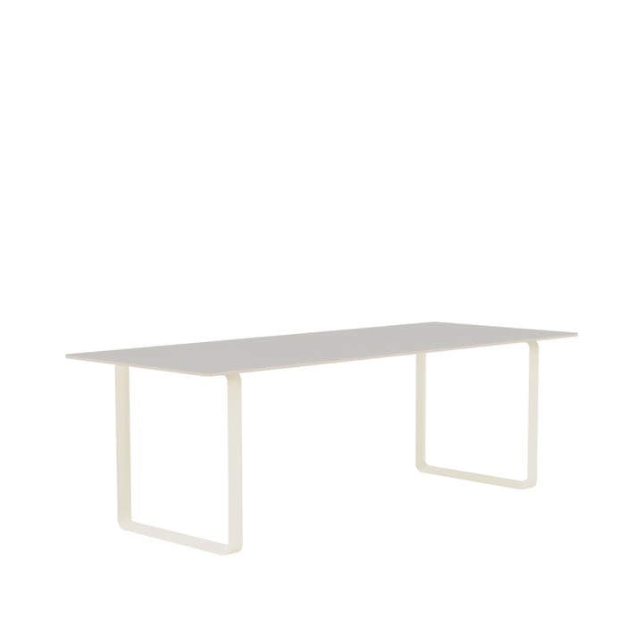 70/70 spisebord 225x90 cm - Grey linoleum/Plywood/Sand - Muuto