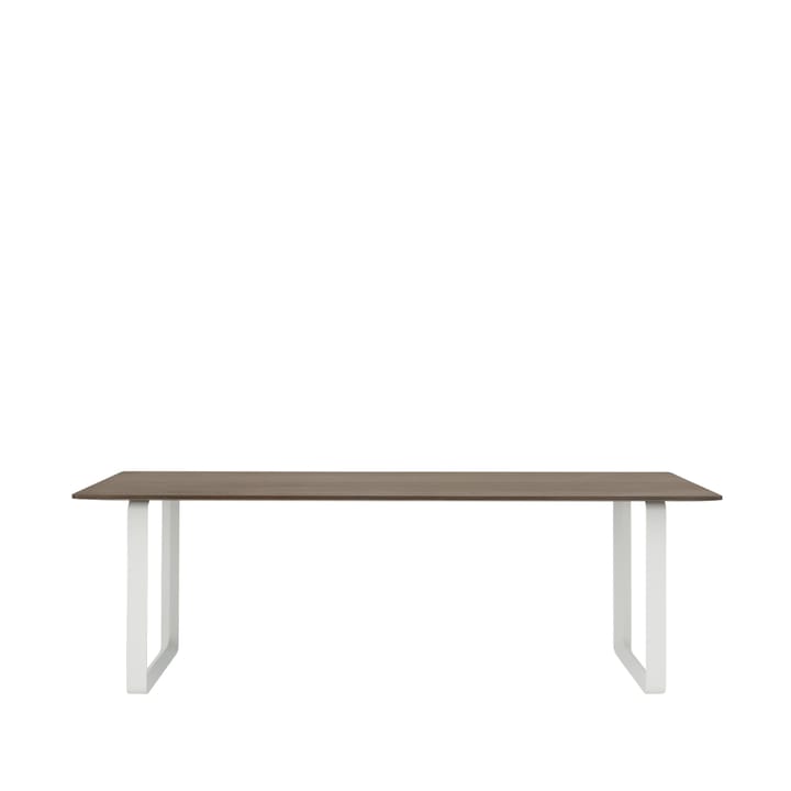 70/70 spisebord 225x90 cm - Solid Smoked Oak/White - Muuto