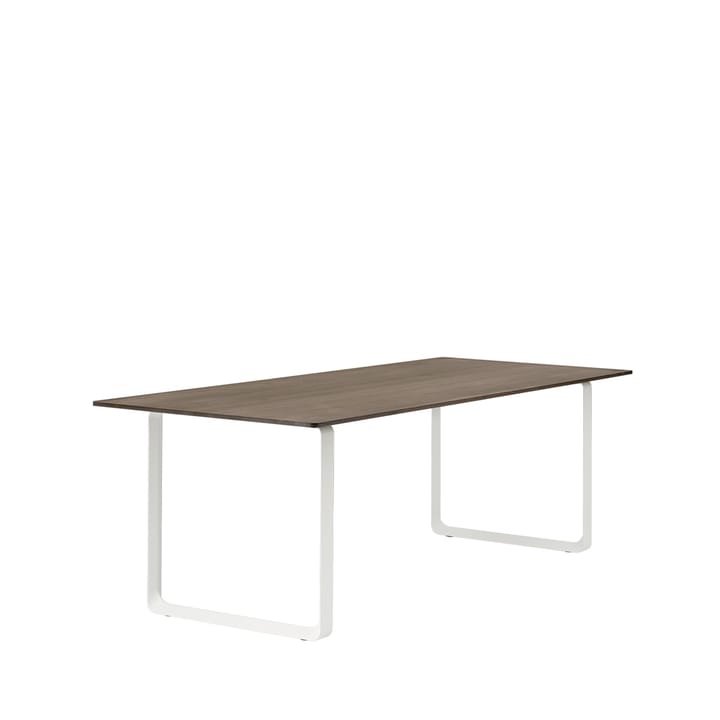 70/70 spisebord 225x90 cm, Solid Smoked Oak/White Muuto