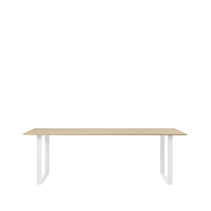 70/70 spisebord 255x108 cm - Oak veener/Plywood/White - Muuto