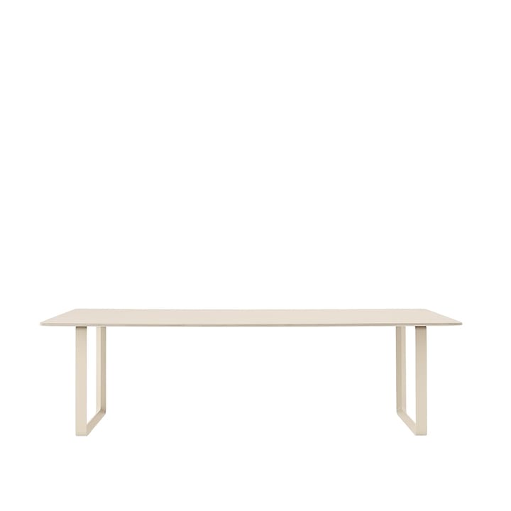 70/70 spisebord 255x108 cm - Sand laminate/Plywood/Sand - Muuto