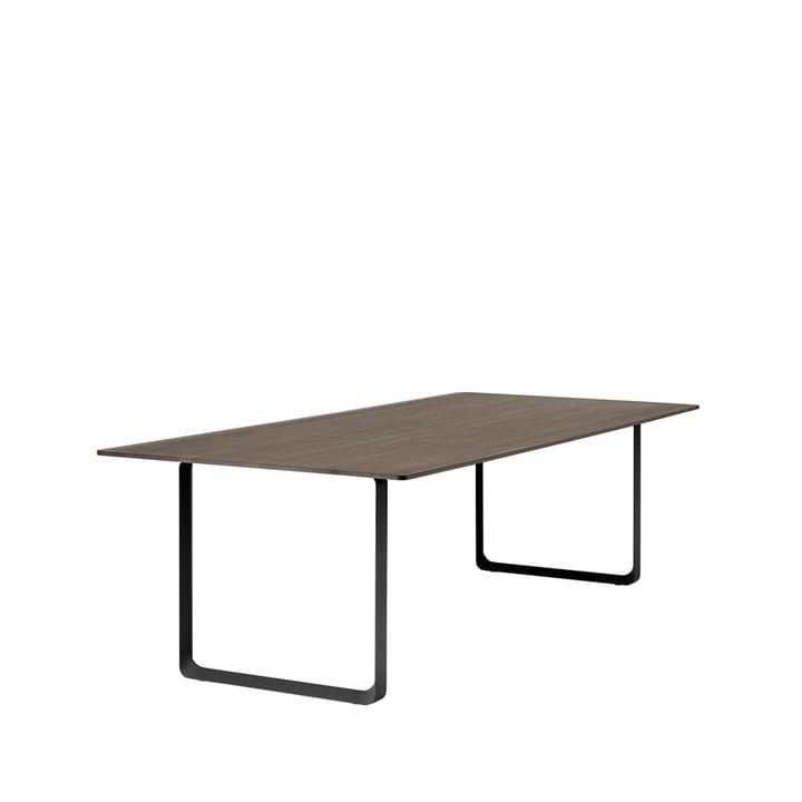 70/70 spisebord 255x108 cm, Solid Smoked Oak/Black Muuto