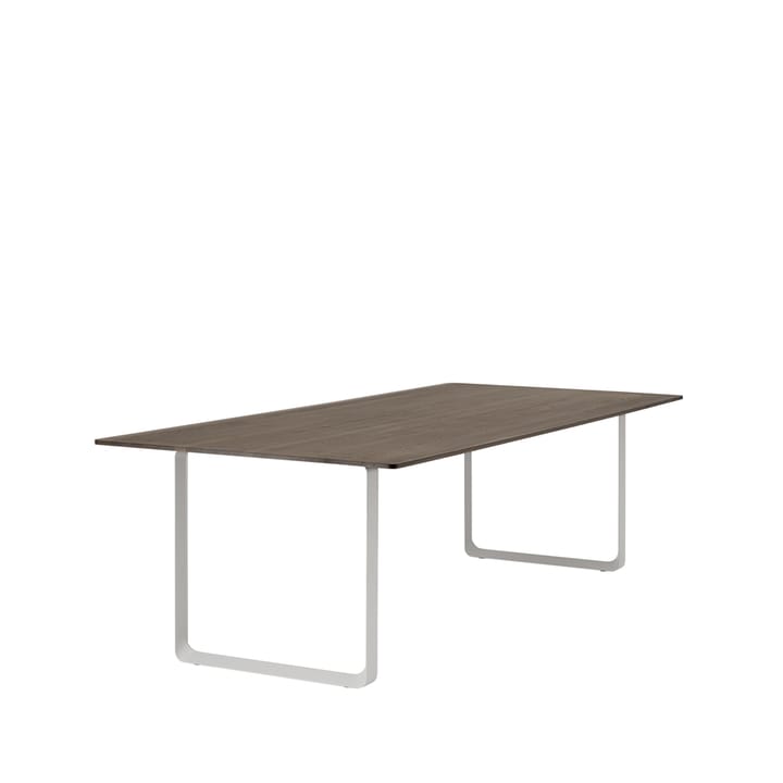 70/70 spisebord 255x108 cm, Solid Smoked Oak/Grey Muuto