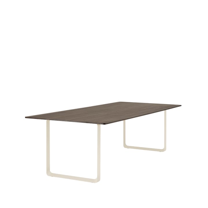 70/70 spisebord 255x108 cm, Solid Smoked Oak/Sand Muuto
