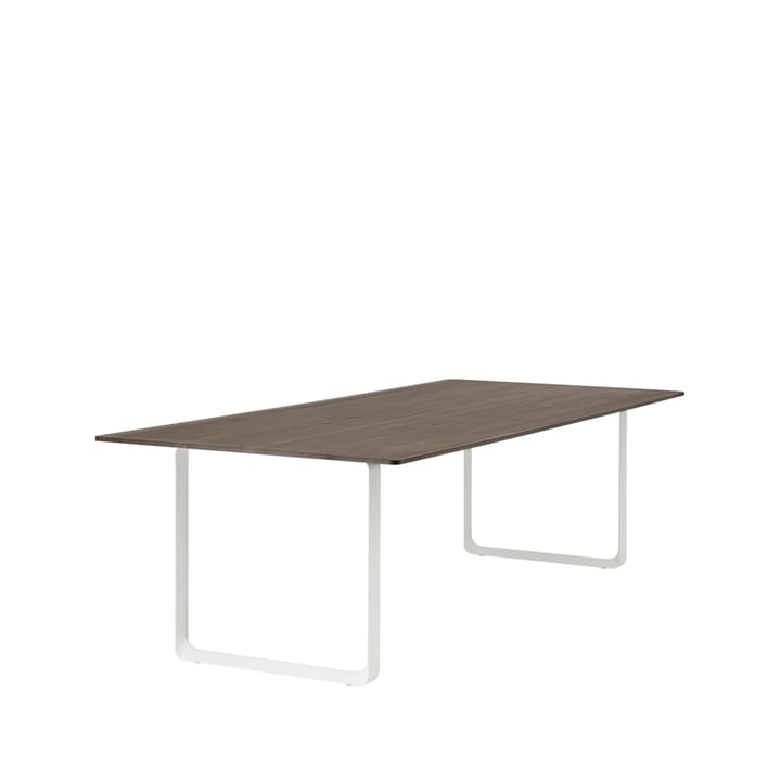 70/70 spisebord 255x108 cm, Solid Smoked Oak/White Muuto