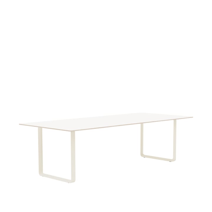 70/70 spisebord 255x108 cm - White laminate/Plywood/Sand - Muuto