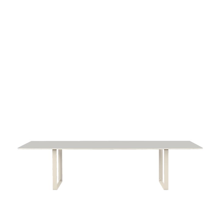 70/70 spisebord 295x108 cm - Grey linoleum/Plywood/Sand - Muuto