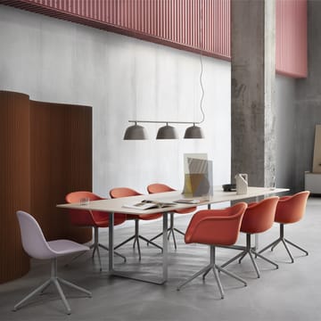 70/70 spisebord 295x108 cm - White laminate/Plywood/Sand - Muuto