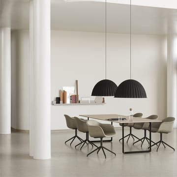 70/70 spisebord 295x108 cm - White laminate/Plywood/Sand - Muuto