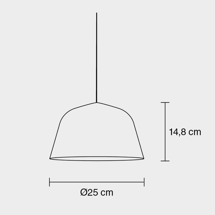 Ambit loftlampe Ø25 cm, dusty green (grøn) Muuto