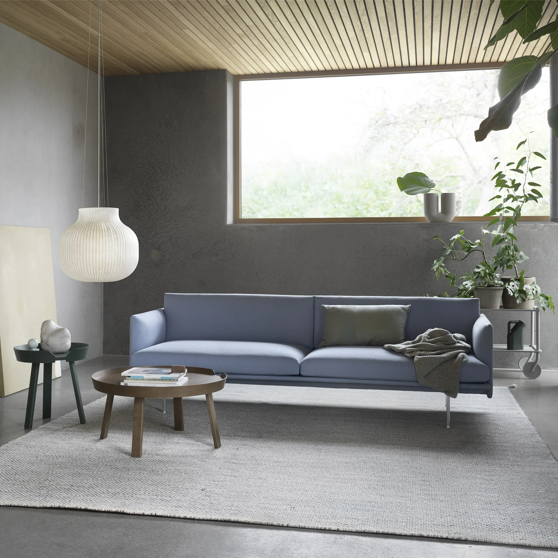 Around bord lille, Dark green Muuto