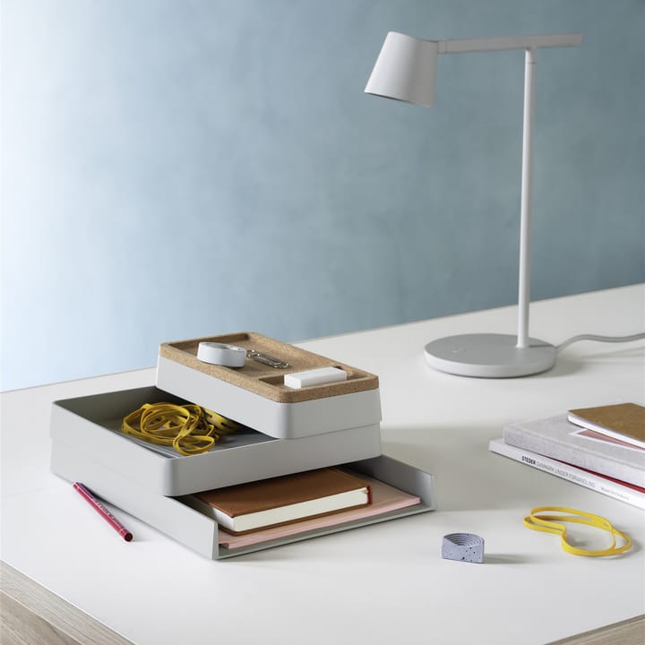 Arrange Desktop bakke 12x25 cm, Grey Muuto