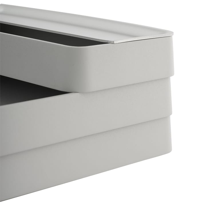 Arrange Desktop låg 8x24 cm, Aluminium Muuto