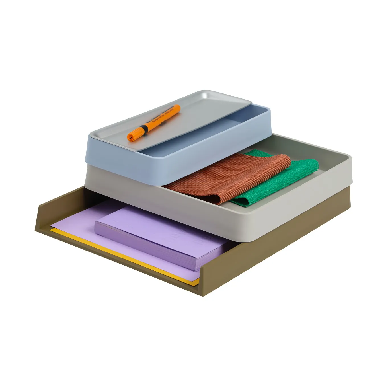 Arrange Desktop opbevaring, Configuration 2 multi colored Muuto