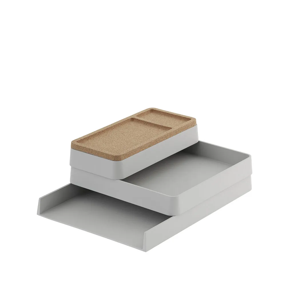 Arrange Desktop opbevaring, grey, configuration 1 Muuto