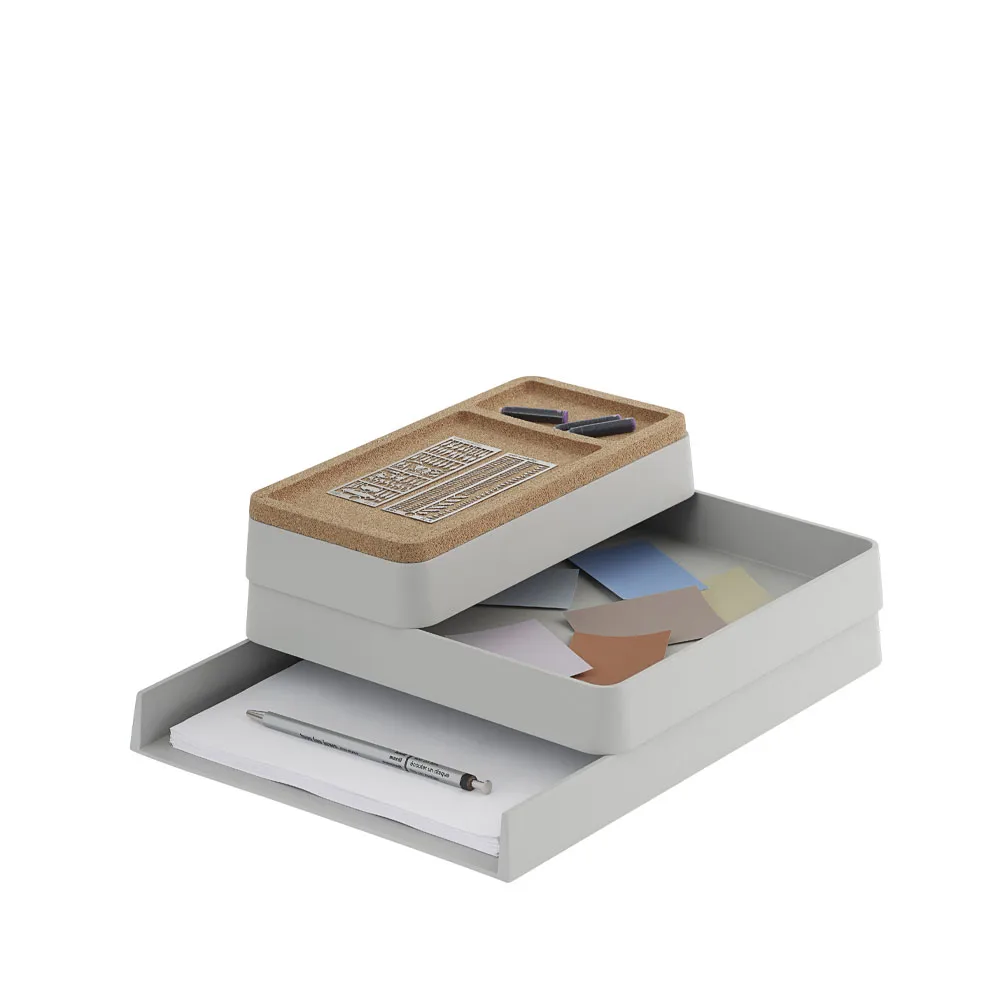 Arrange Desktop opbevaring, grey, configuration 1 Muuto