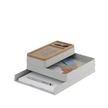 Arrange Desktop opbevaring - grey, configuration 1 - Muuto
