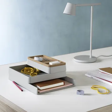 Arrange Desktop opbevaring - grey, configuration 1 - Muuto