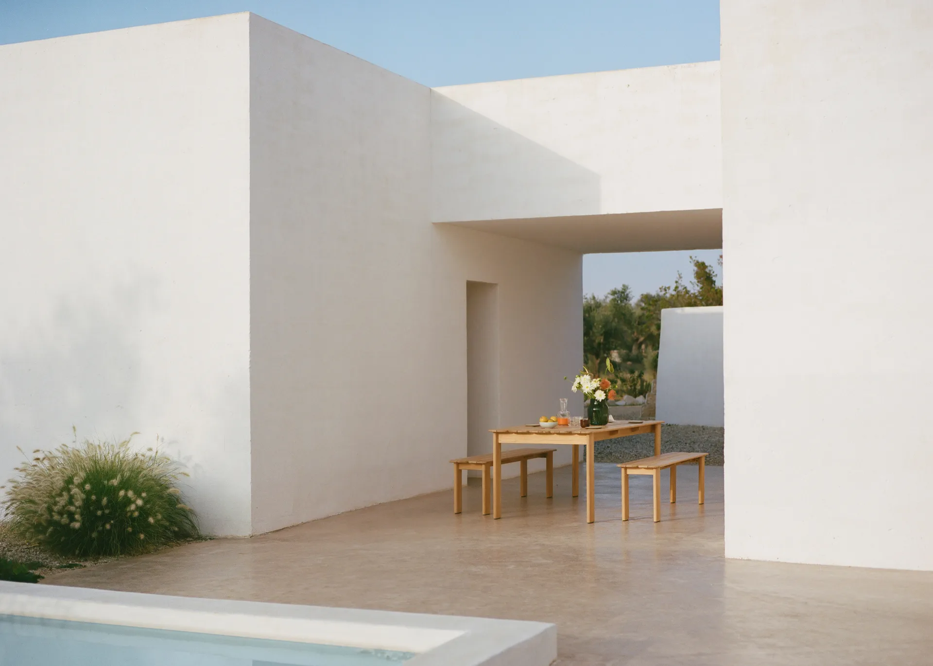 Assemble bænk, Teak, 180 cm Muuto